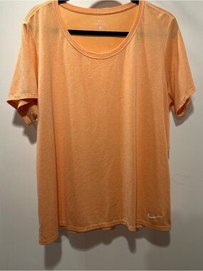 Nike Women’s Orange Short Sleeve Dri-FIT Tee 2X